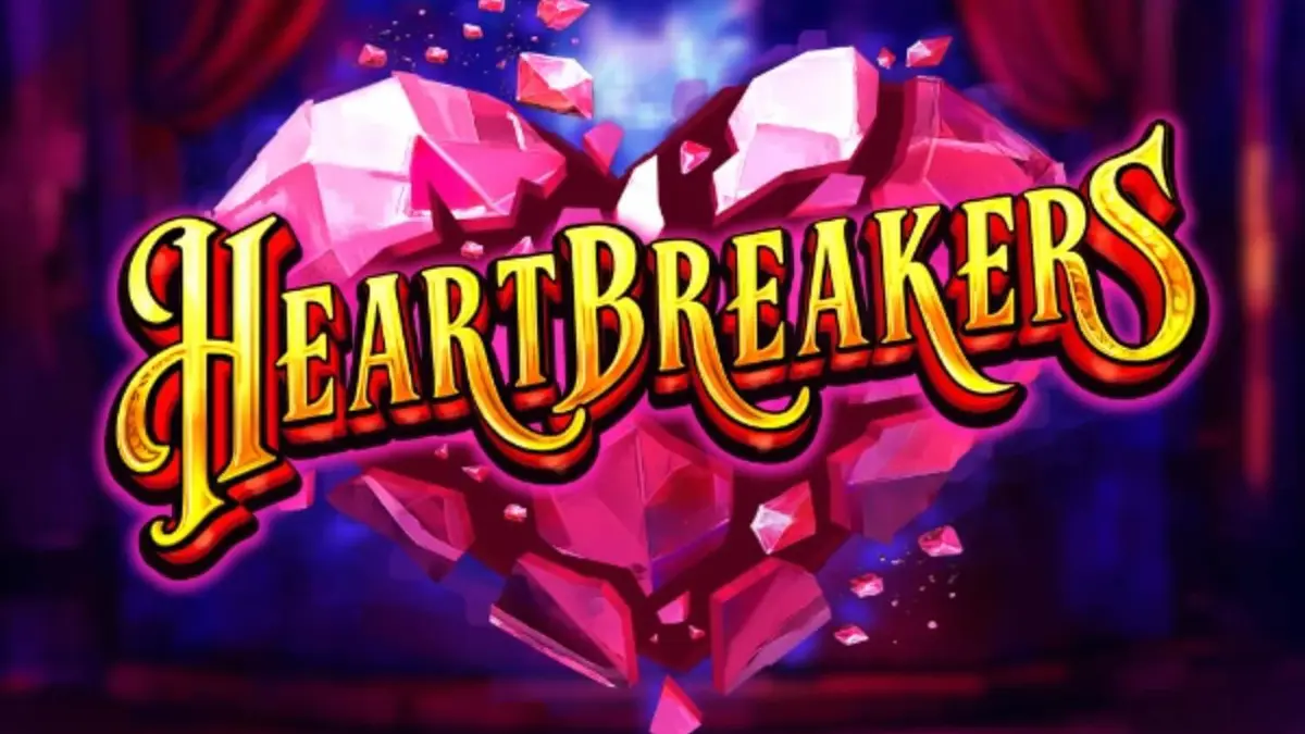 Tampilan visual slot Heartbreakers dengan tema burlesque Western